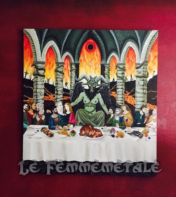 Baphomet Apostles Original Art luster Print Untitled. the ...