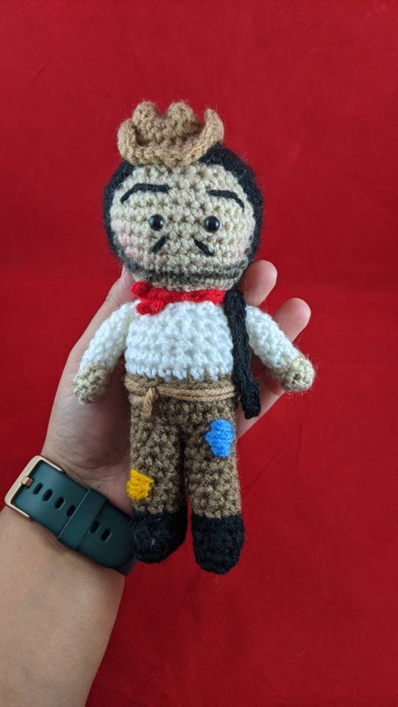 READY TO SHIP Cantinflas Inspired Amigurumi