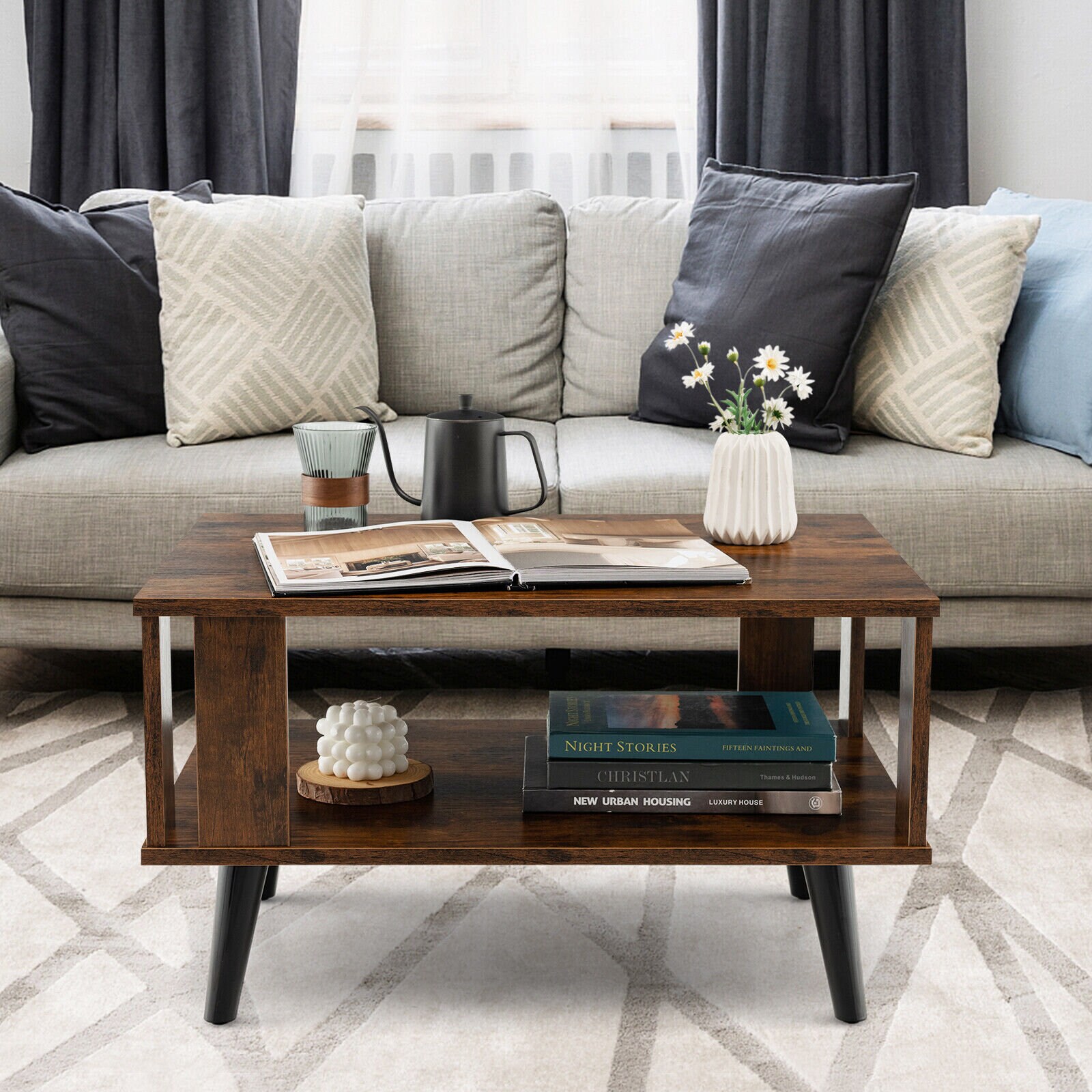 Handmade Wooden Coffee Table Coffee Table Retro Midcentury Etsy
