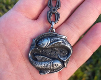 Pisces Keychain, Zodiac Keyring, Astrology Sign, Birthday Gift