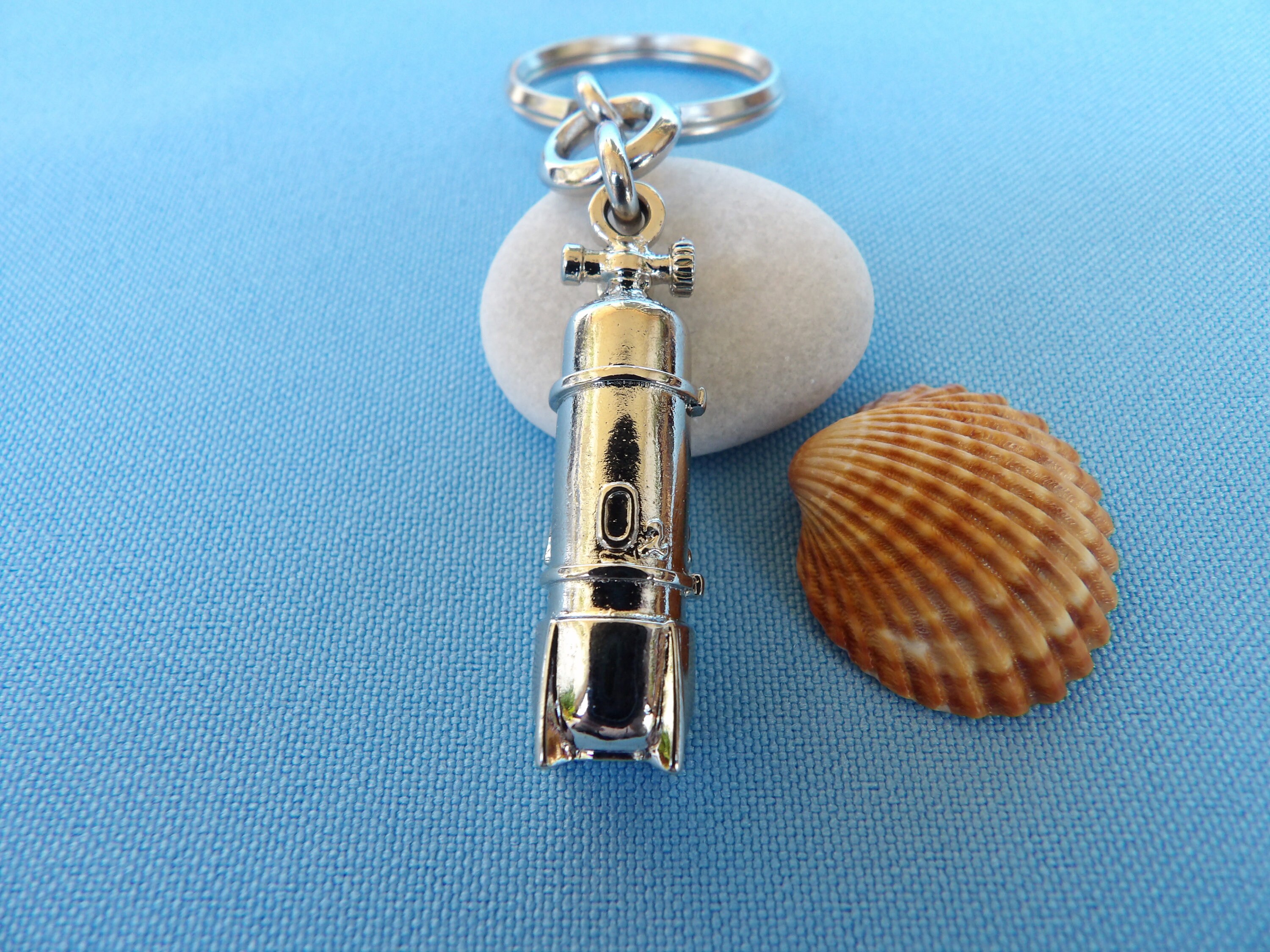 Scuba Diving Air Tank Keyring Oxygen Tank Keychain Etsy
