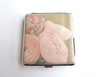 credit card sized cigarette case Vintage Shabby Chic Cigarette Case - Elegant Credit Card King Size Box for  Smokers - Bag Accessory