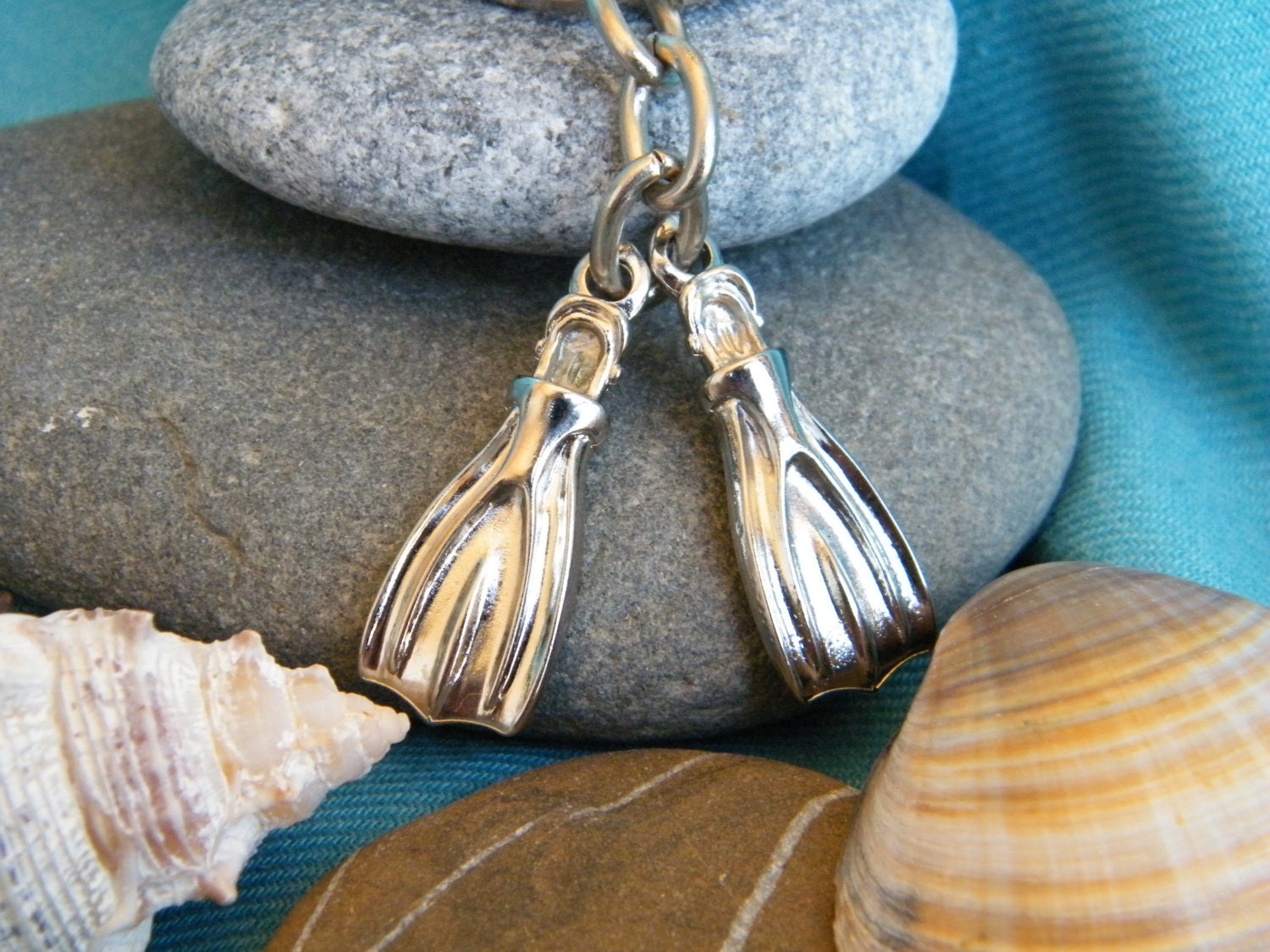 Scuba Diving Flippers Keyring, Diving Keychain, Swimmers Gift, Swim ...