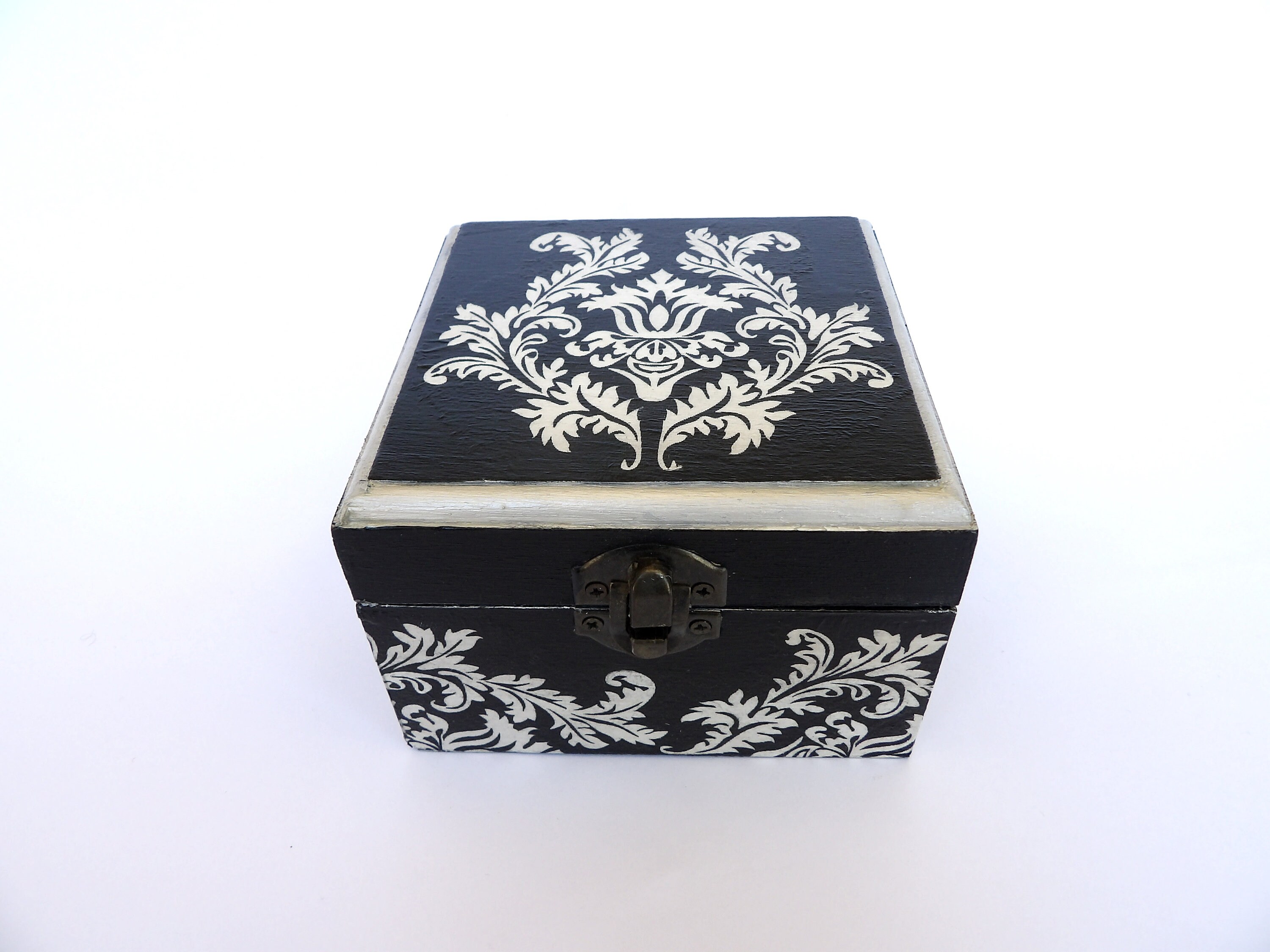 Jewelry Box Elegant Gift Box Black and White Keepsake Box Etsy Ireland