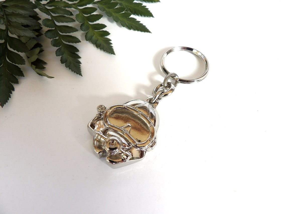 Scuba Diver Mask Keyring Diving Keychain Snorkeling Etsy