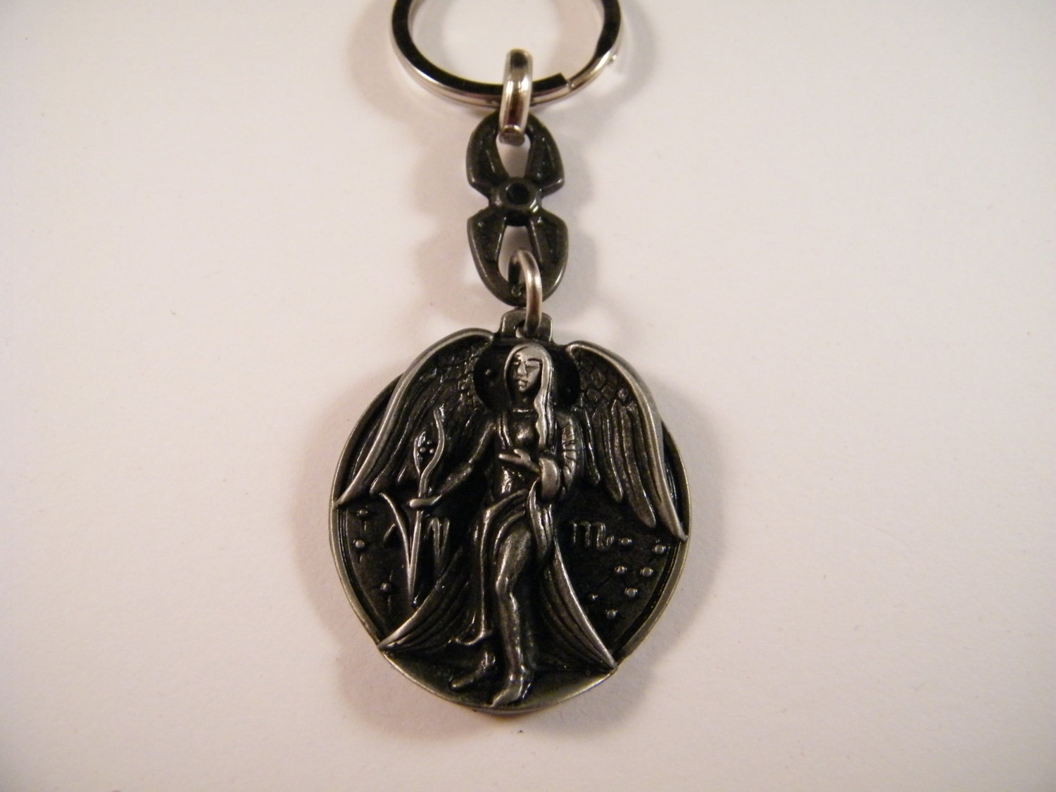 Virgo Zodiac Sign Keyring, Virgo Jewelry, Astrology Charm
