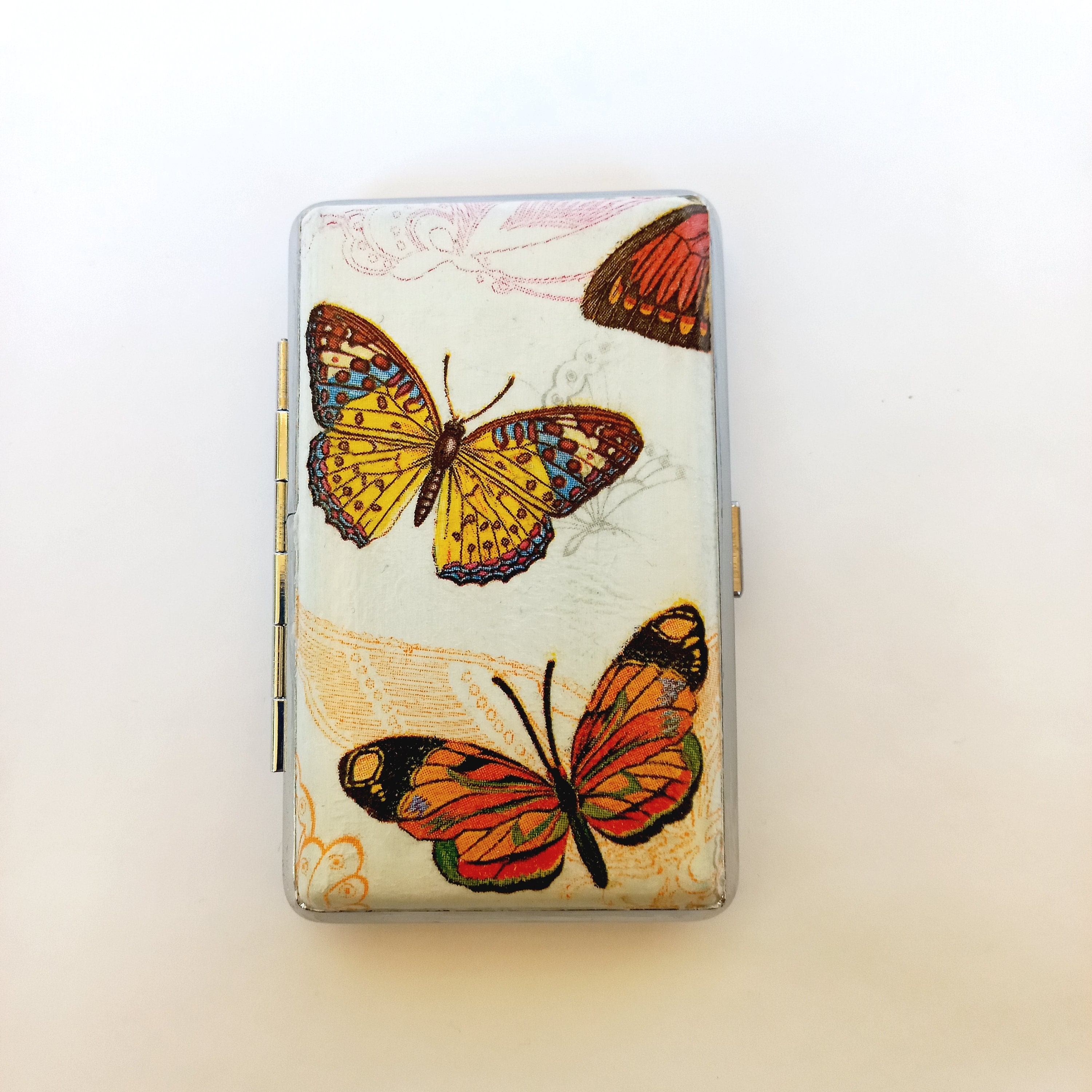 butterfly cigarette case Womens for 100s COLORFUL Regulars Twist Clasp NWT Whatnot: Shop, Sell, Connect Vintage KIGU of London Cigarette