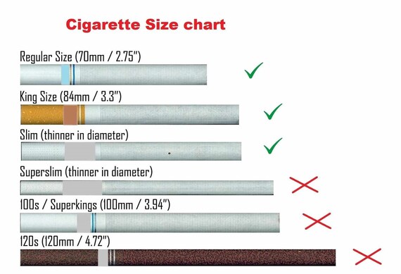 king size cigarette box dimensions What Are and Sizes Cigarette Case King Size 85mm