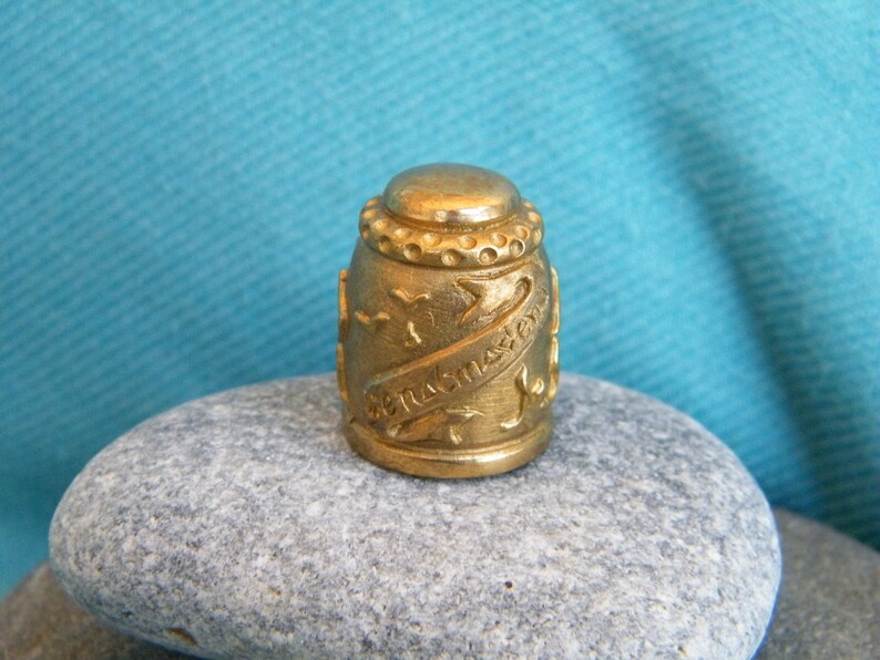 Thimble From Malaga Spain, Bronze Vintage Thimble, Sewer Gift ...