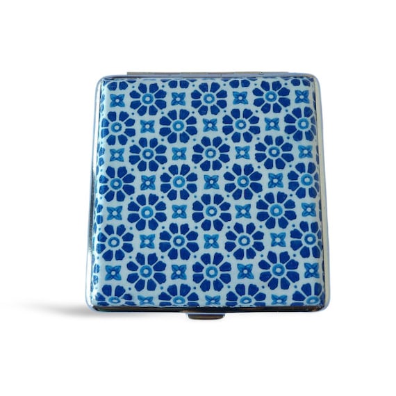 cigarette tiles Buy Mediterranean Tiles Cigarrette Case, 100's Slim Cigarette Box, Blue  White Pattern, Floral Pattern, Business Card Case, Elegant Gift for Her  Online in India