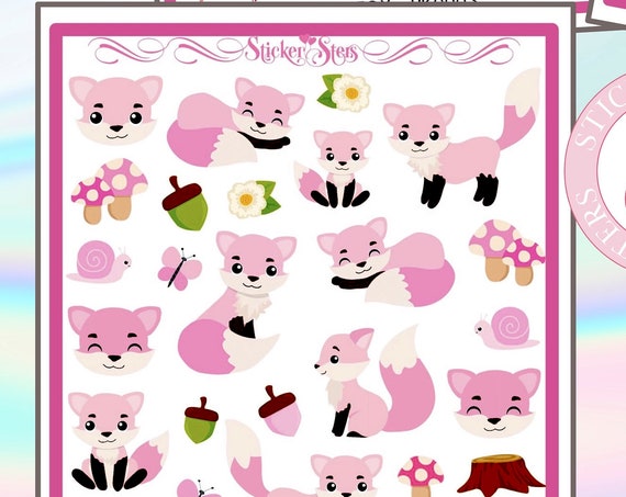 Little Fox UK0003 4page super cute for all planners, Cute and Functional