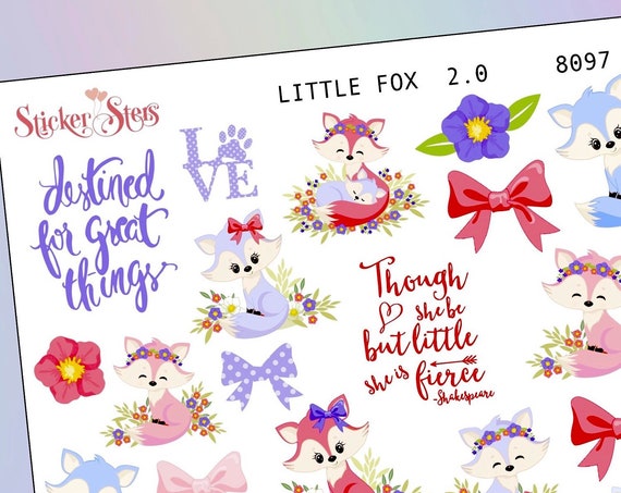 Little Fox 2.0 Planner Stickers Mini Kit | 8097