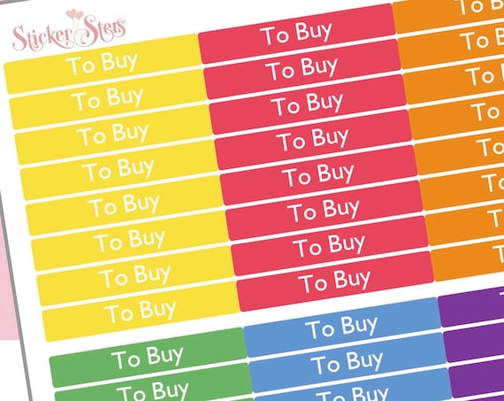 To Buy Headers | F148 Planner Stickers