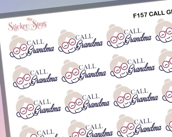 Call Grandma | F157 Planner Stickers