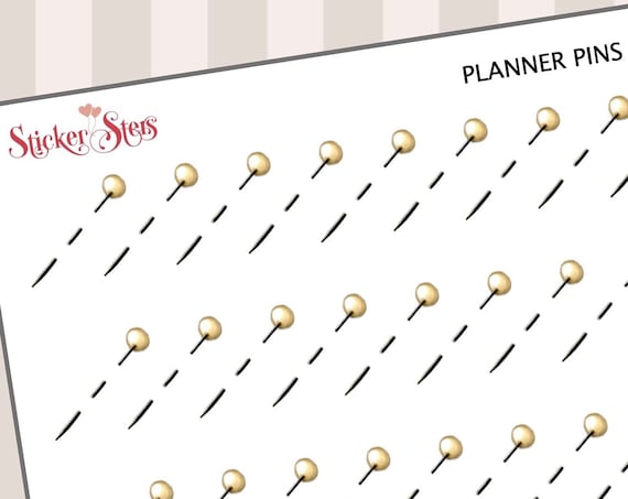 Planner Pins | F139 Planner Stickers