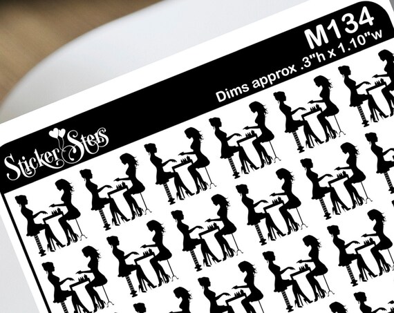 Manicure Nails Foil Option Available | M134 Planner Stickers