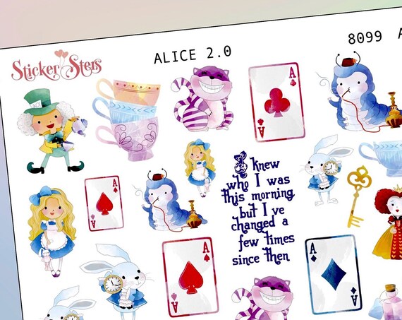 Alice in Wonderland 2.0 Planner Stickers Mini Kit | 8099