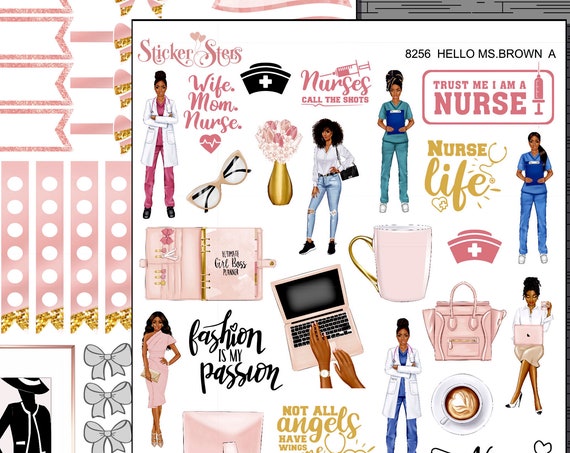 Hello Ms. Brown Planner Kit & A La Carte Pages | 8256