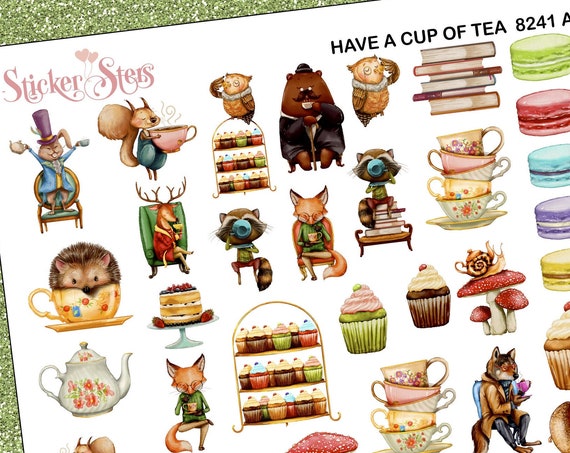 Have a Cup of Tea Planner Stickers Stickers Mini Kit | 8241