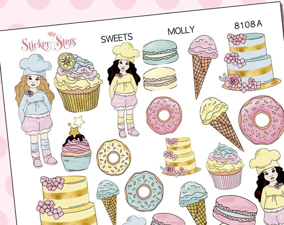 Sweets Planner Stickers Mini Kit | 8108 MOLLY