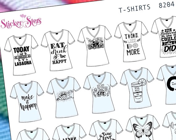 T-Shirts Planner Stickers Stickers Mini Kit | 8204 African American