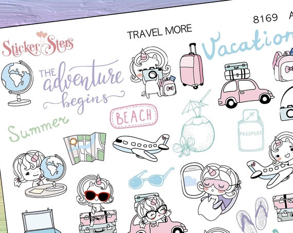 Travel More Planner Stickers Stickers Mini Kit | 8169