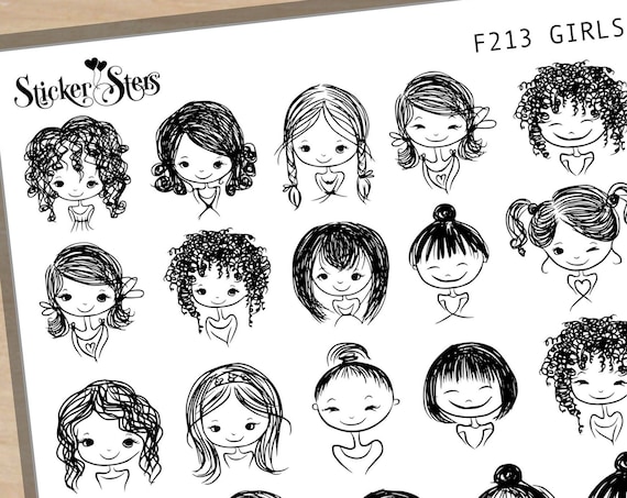 Girls Foil Options Available | F213 Planner Stickers