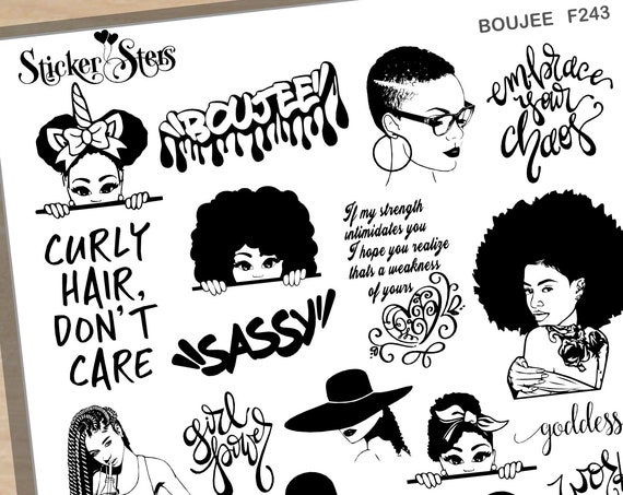 Boujee Foil Option Available | F243 Planner Stickers