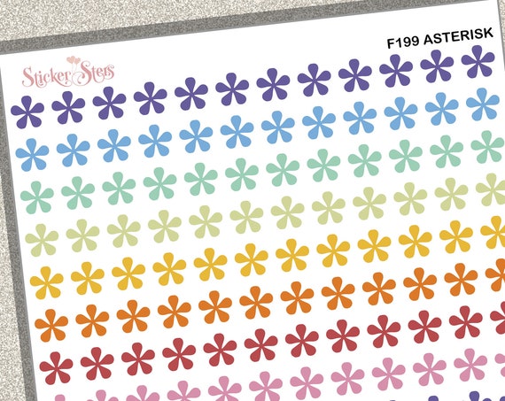 Asterisk | F99 Planner Stickers