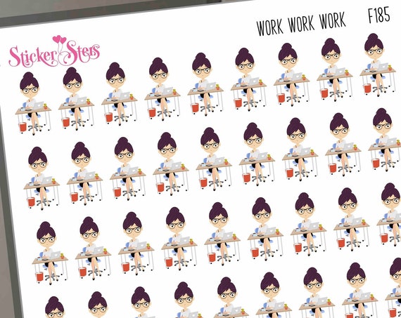 Work work work | F185 Planner Stickers
