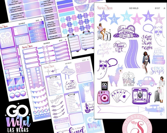 The Ultimate GO Wild 2019 Las Vegas Planner Sticker Kit | 8157 African American