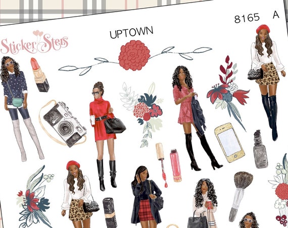 Uptown Fashion Planner Stickers Stickers Mini Kit | 8165 African American