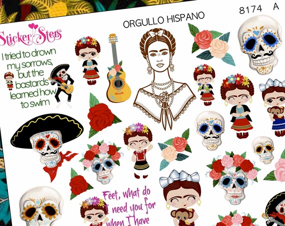 Orgullo Hispano (Hispanic Pride) Planner Stickers Stickers Mini Kit | 8174