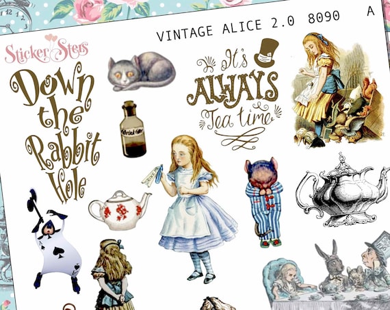 Vintage Alice Planner Stickers Stickers Mini Kit | 8090