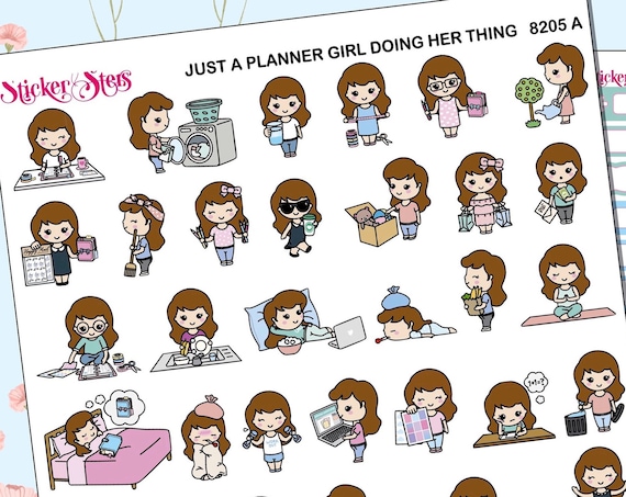 Just a Planner Girl Doing Her Own Thing Planner Stickers Stickers Mini Kit | 8205