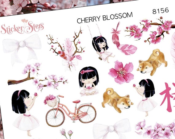 Cherry Blossom Planner Stickers | 8156