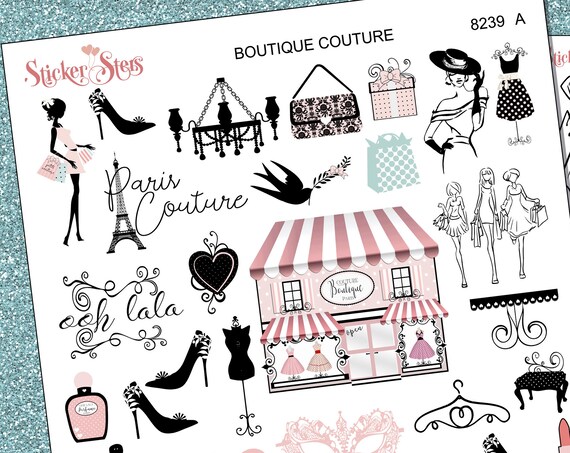 Boutique Couture Planner Stickers Stickers Mini Kit | 8239