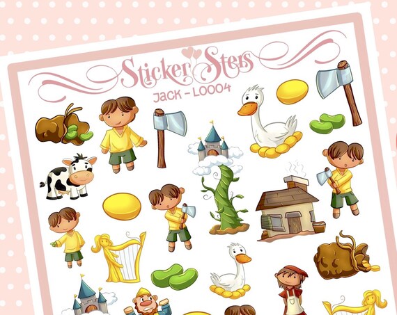 Cute Littles Jack L0004 Small Sheet Planner Stickers Set Cute and Functional made for all Planners