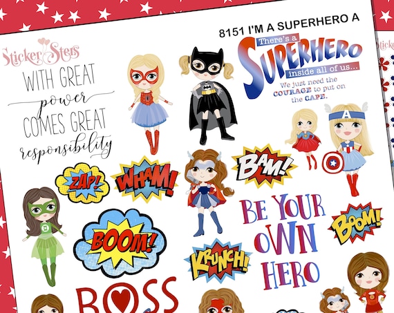 I'm a Super Hero Planner Stickers Stickers Mini Kit | 8161