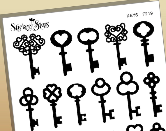 Keys Foil Option Available | F219 Planner Stickers
