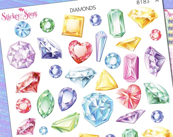 Diamonds Planner Stickers Stickers Mini Kit | 8181