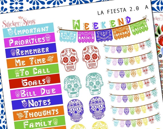 La Fiesta 2.0 Planner Stickers Stickers Mini Kit | 8153
