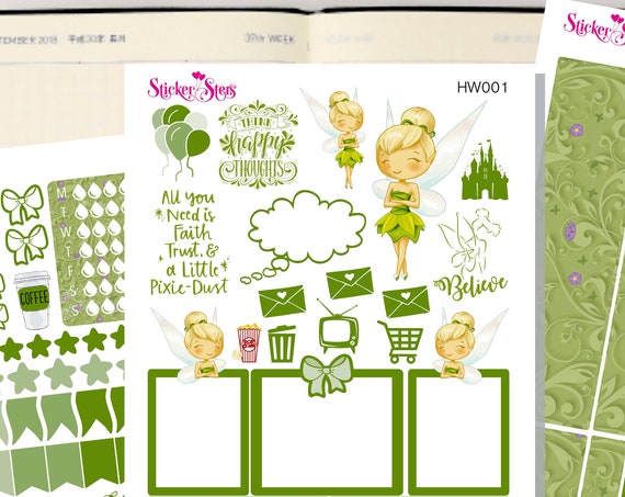 Fairy Slim Planner Stickers Mini Kit | HW001