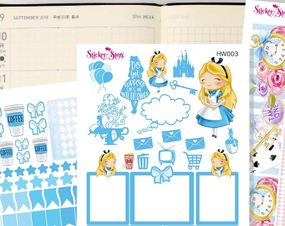 Alice Slim Planner Stickers Mini Kit | HW003