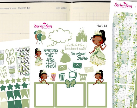 Tiana Slim Planner Stickers Mini Kit | HW013