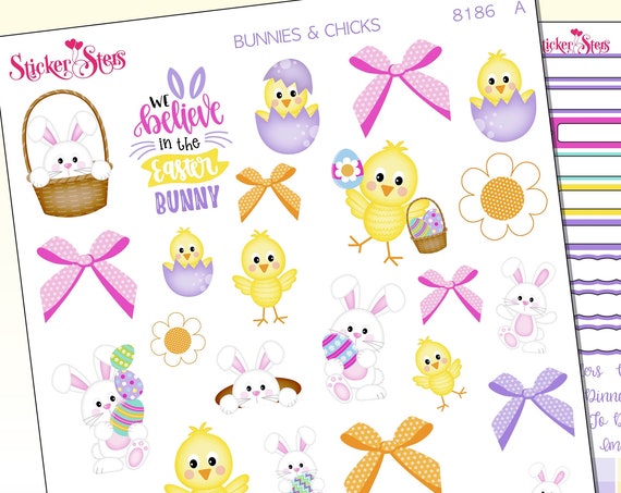 Bunnies and Chicks Stickers Stickers Mini Kit | 8186