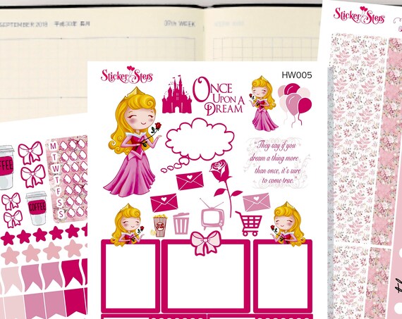 Aurora Slim Planner Stickers Mini Kit | HW005
