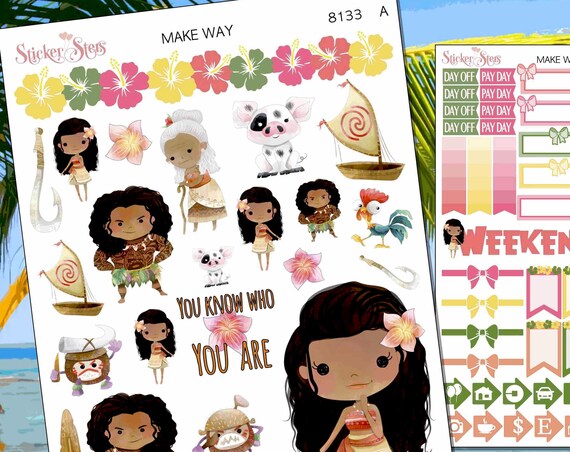 Make Way Hawaiian Island Planner Stickers Stickers Mini Kit | 8133