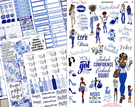 Sisterhood Sorority Sisters Planner Kit & A La Carte Pages | 8129
