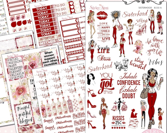 Sisterhood Sorority Sisters Planner Kit & A La Carte Pages | 8150